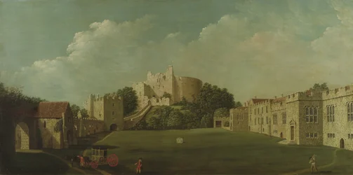 Arundel Castle, Burg und Innenhof, ca. 1770